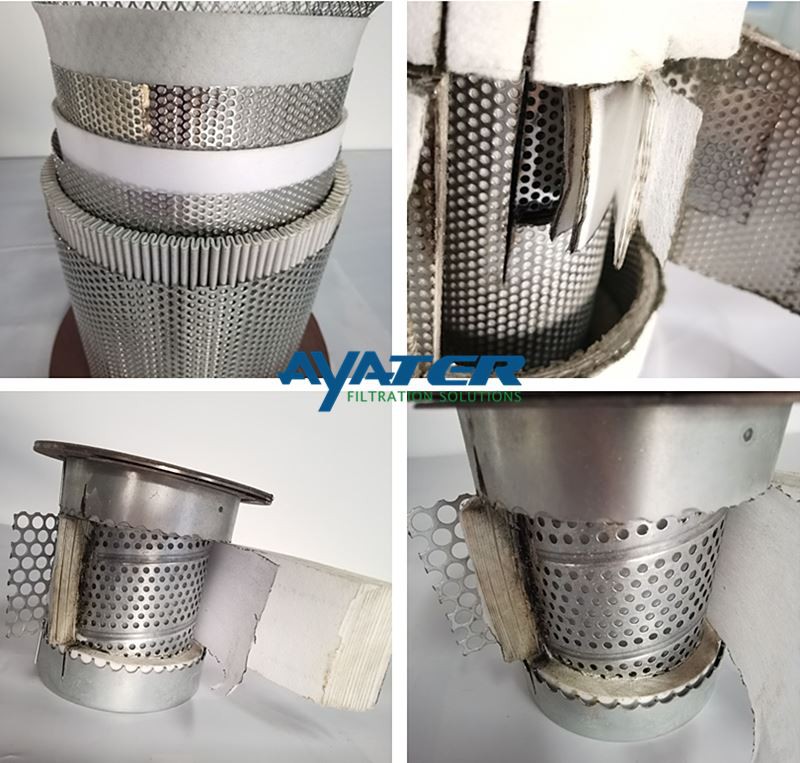 Air oil separator construction